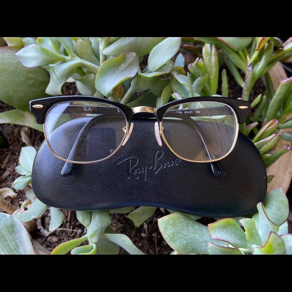 RayBan ClubMaster Black Frame glasses